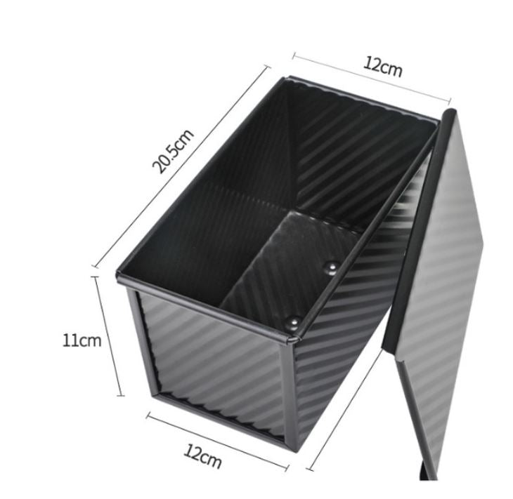 🇸🇬🇸🇬 Chefmade 450g toast box loaf pan mould toast box corrugated baking pan with lid bread tin