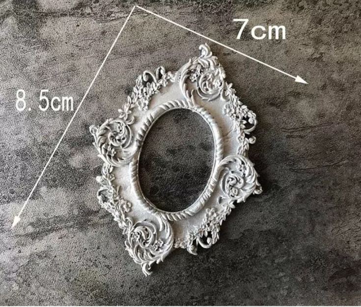 Vintage antique frame baroque silicone mould Victorian mirror silicon mold gothic frames filigree mould