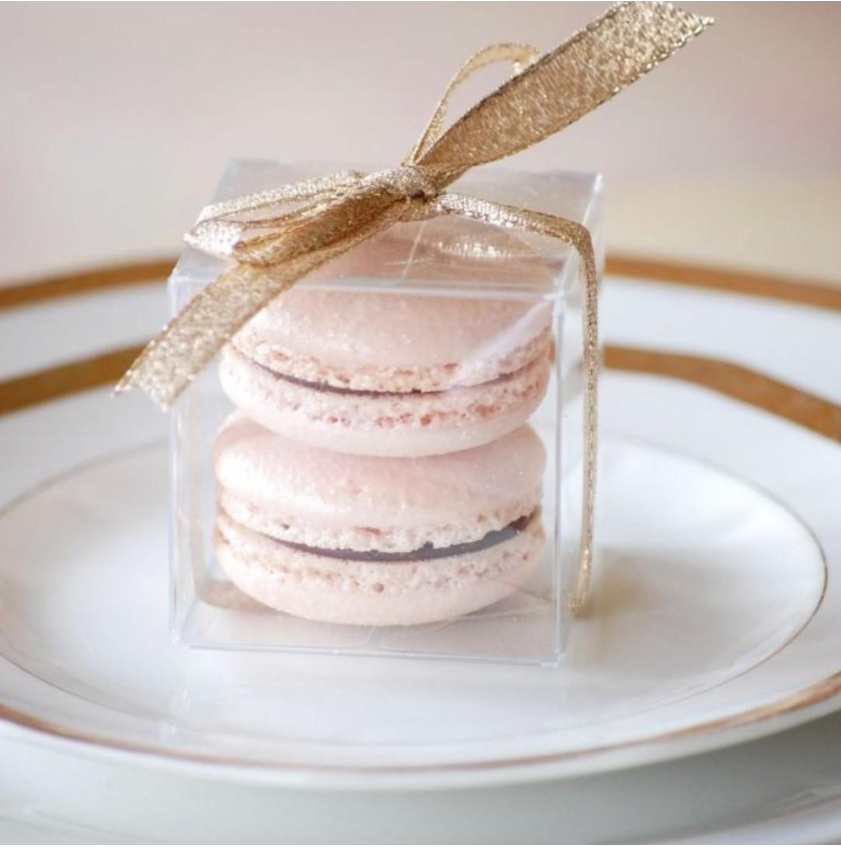 🔥 10pcs macaron box transparent clear gift box macaroon for 1 macaron 2 macaron 3 macaron single double triple macarons