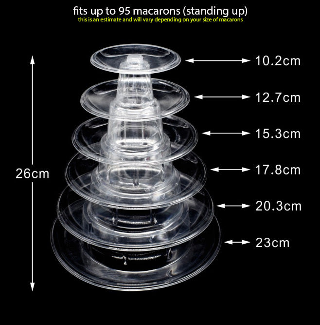 Macaron display stand macaron tower clear plastic rack