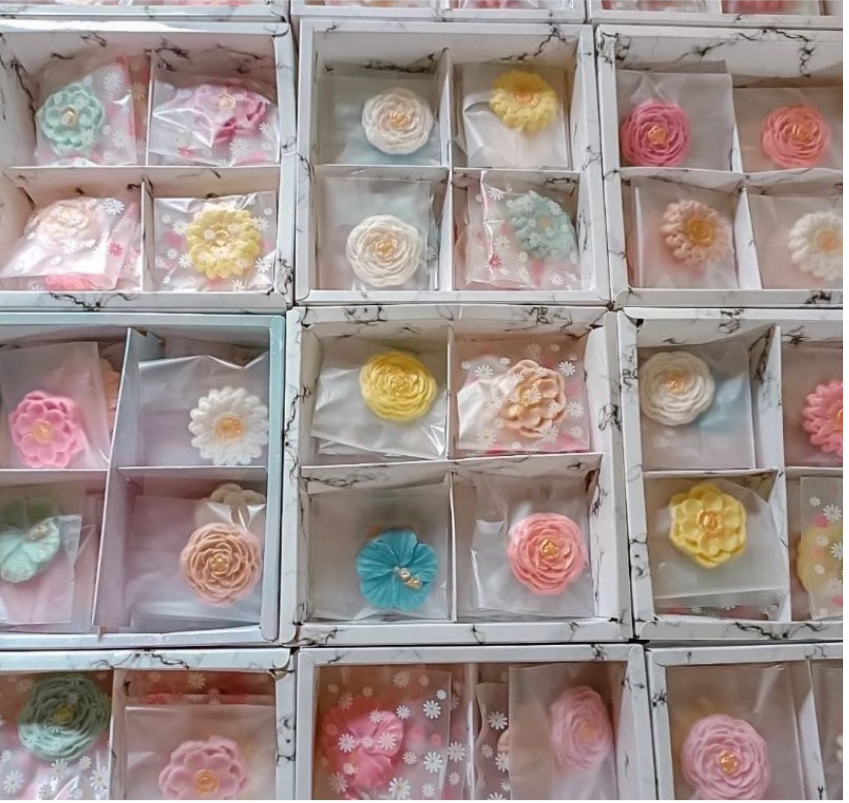 Marble mooncake box tart box 4 cavity 6 cavity pastry cake dessert brownie gift packaging box
