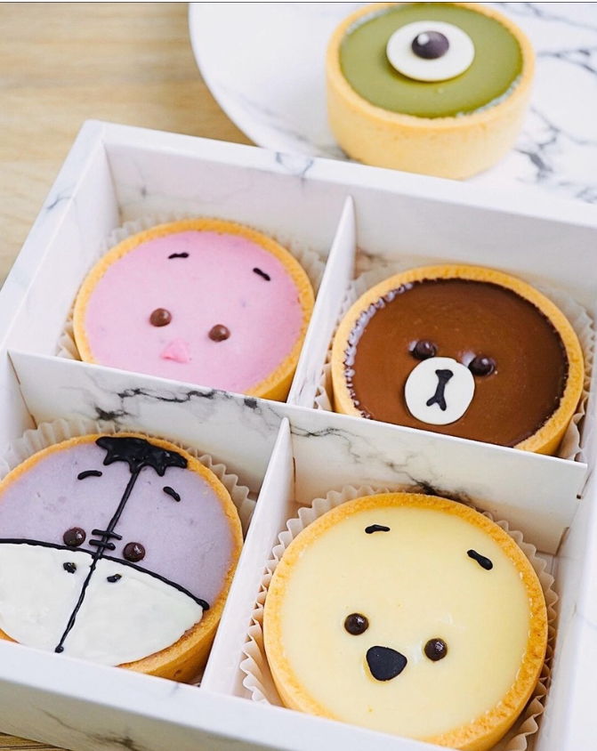 Marble mooncake box tart box 4 cavity 6 cavity pastry cake dessert brownie gift packaging box