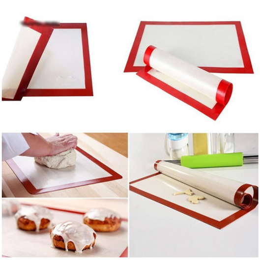 High temp Macaron cookie silicone baking non stick fondant pastry mat with fiber glass