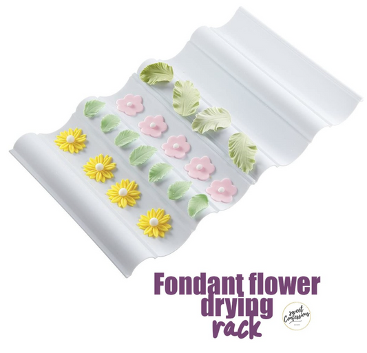 Gumpaste fondant flower drying rack wave curve form mat