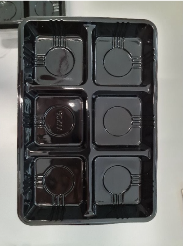 🇸🇬(10pcs) mini tart tray mooncake box cake brownie box disposable food tray 4 compartment packaging box fruit tart box