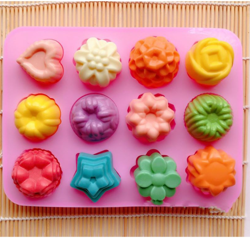 Mini jelly mould agar agar star floral heart shape mold jelly bites