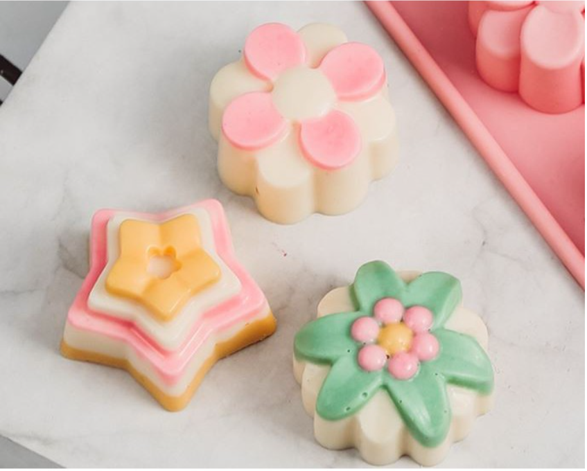 Mini jelly mould agar agar star floral heart shape mold jelly bites