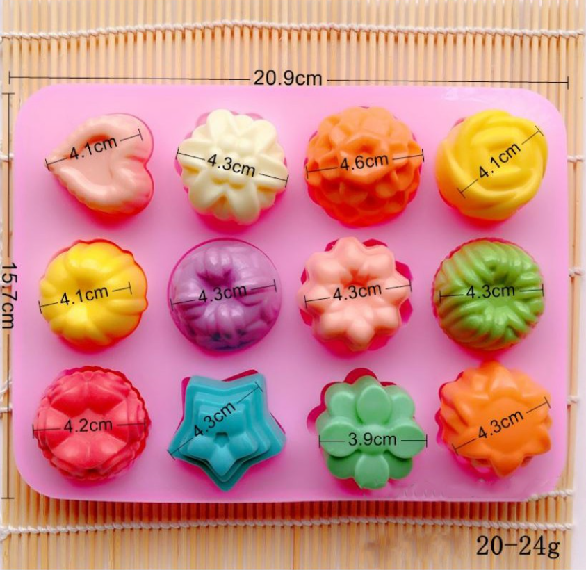 Mini jelly mould agar agar star floral heart shape mold jelly bites