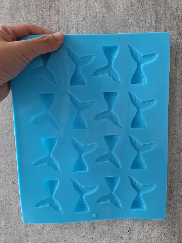 Mermaid tail jelly silicone mould fish tails agar agar ice cube chocolate silicon mold
