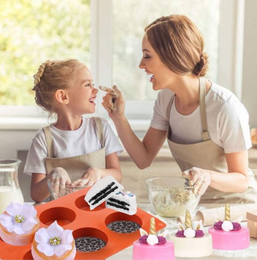 6 cavity cake mould mousse mould italian french dessert petite gateau round mousse tray