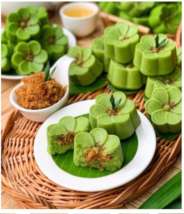 6 cavity Nagasari Rose floral Silicone Mould for agar agar jelly silicone kueh mold
