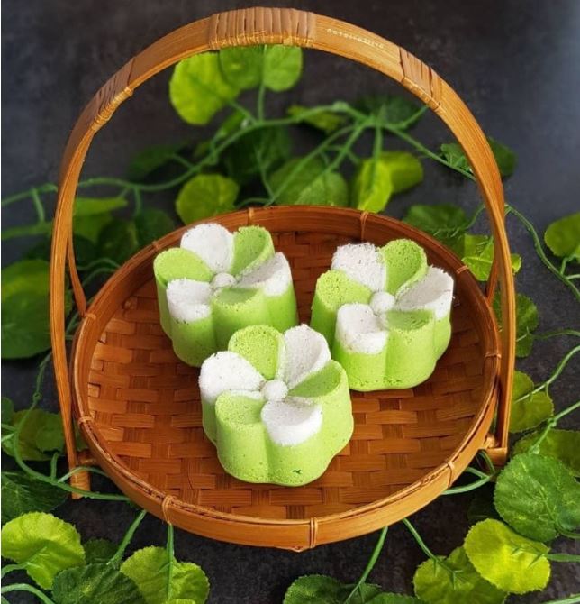 6 cavity Nagasari Rose floral Silicone Mould for agar agar jelly silicone kueh mold