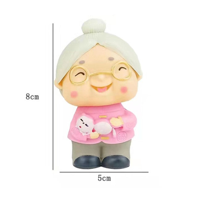 Longevity noodle cake topper elderly grandfather birthday cake grandmother 祝寿蛋糕 decoration