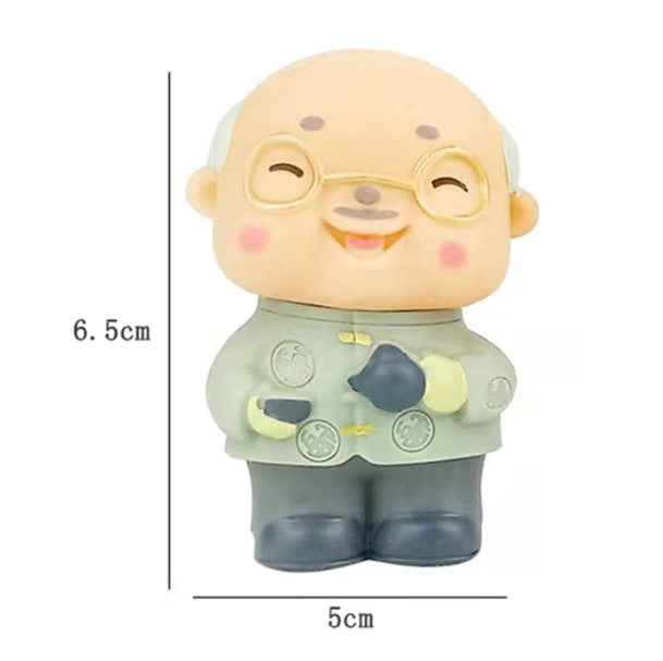 Longevity noodle cake topper elderly grandfather birthday cake grandmother 祝寿蛋糕 decoration