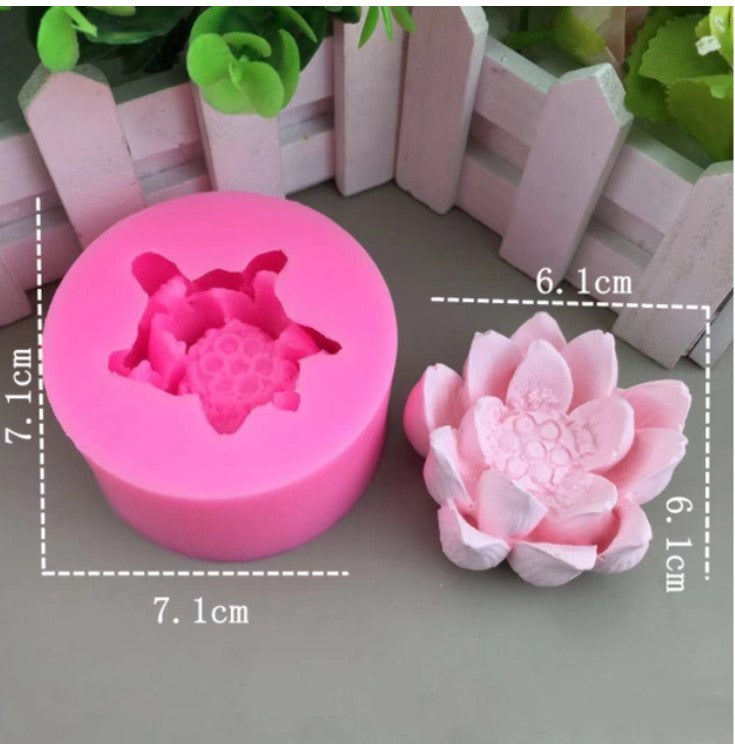 Lotus mould mooncake mould nature pond jelly cake moulds pod water lily 莲花荷花模 蛋糕 agar agar
