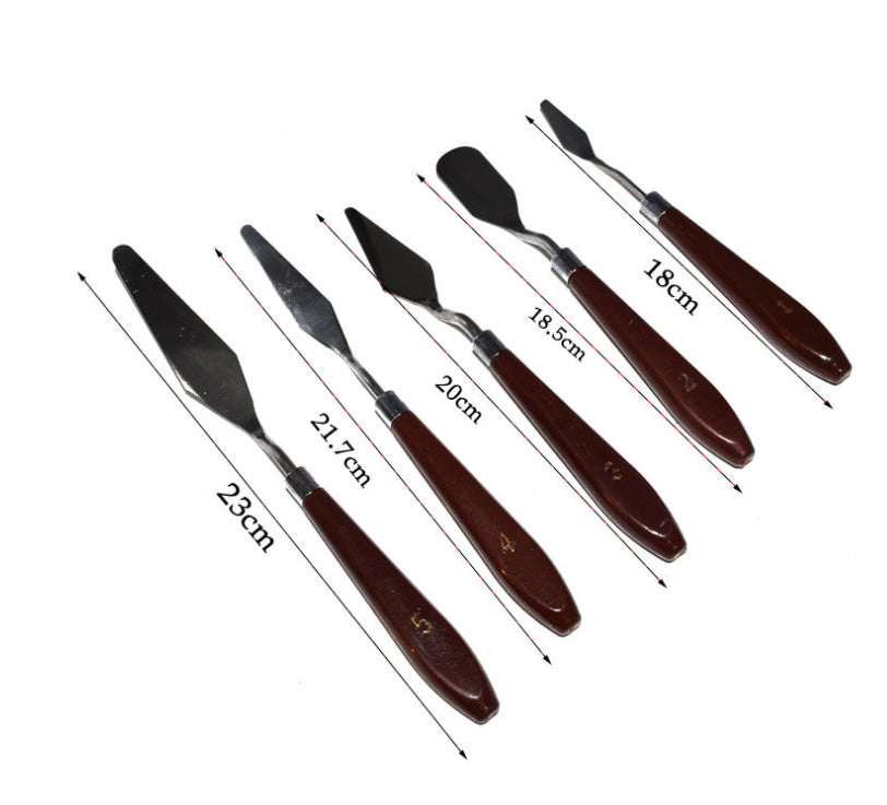 Set of 5 - Cake painting Buttercream sculpting knife cake decorating spatula palette knife