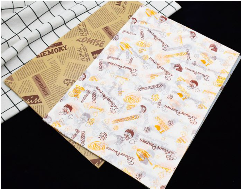 20 sheets greaseproof baking paper parchment sheets non-stick oil absorbent paper