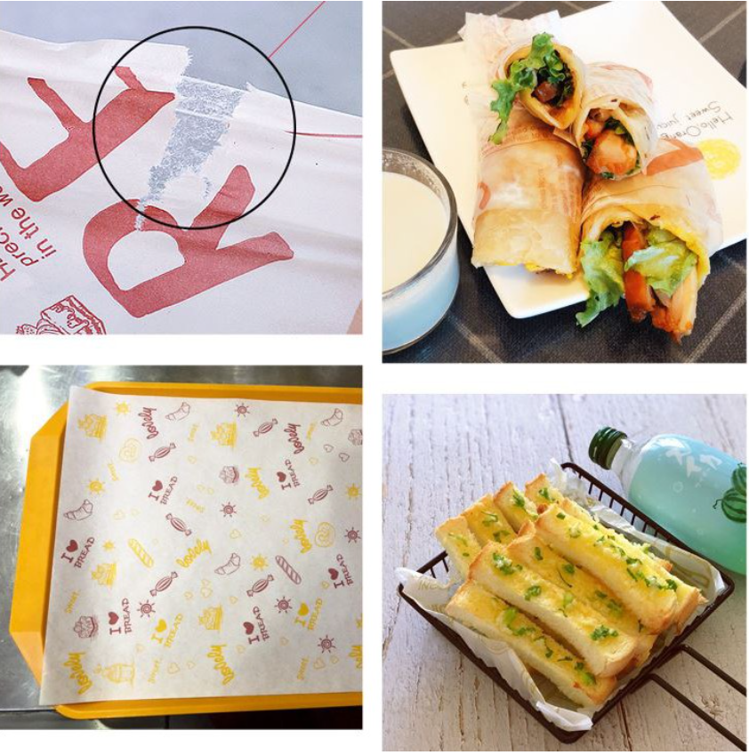20 sheets greaseproof baking paper parchment sheets non-stick oil absorbent paper