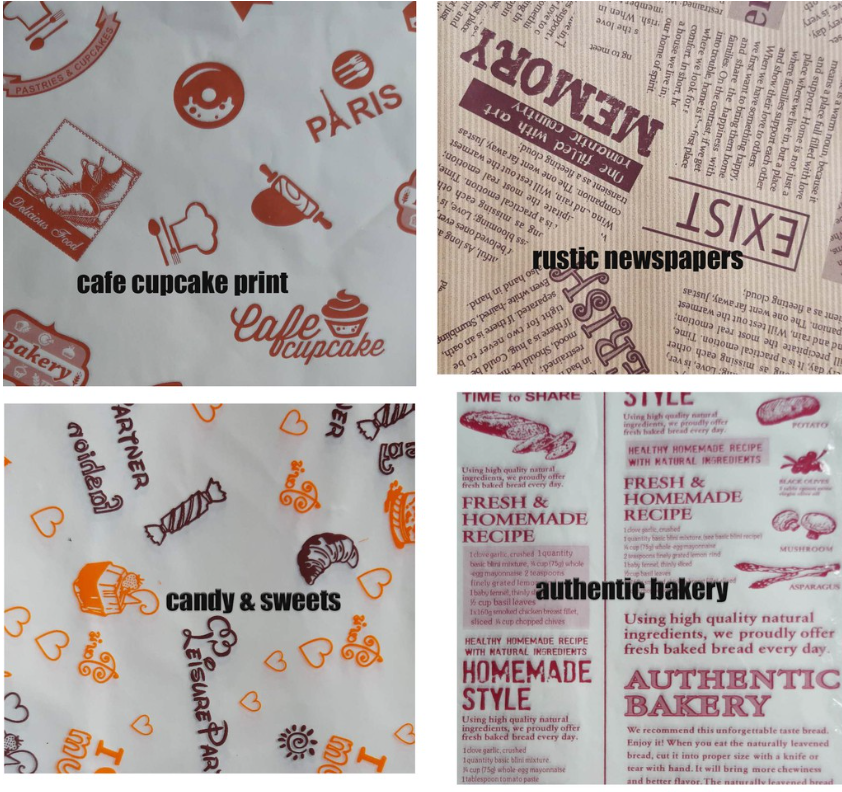 20 sheets greaseproof baking paper parchment sheets non-stick oil absorbent paper