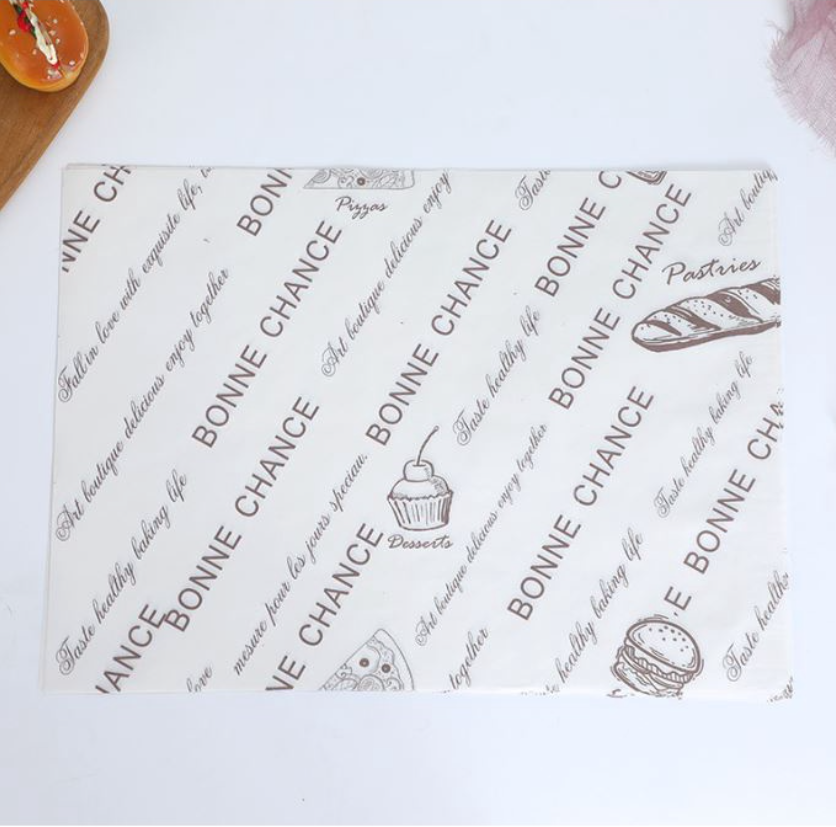 20 sheets greaseproof baking paper parchment sheets non-stick oil absorbent paper