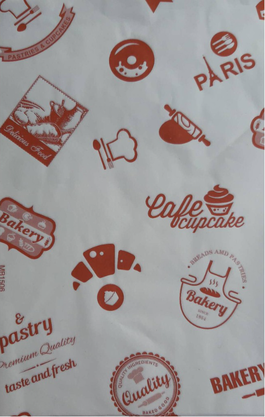 20 sheets greaseproof baking paper parchment sheets non-stick oil absorbent paper