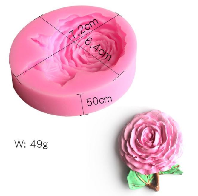 Rose mould bouquet leaf cake decorating mold