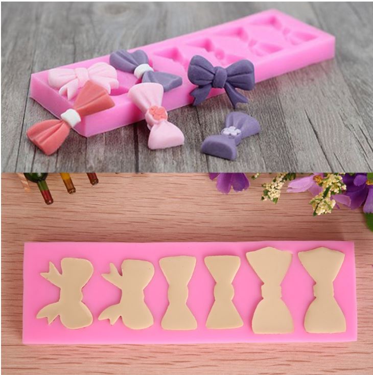 Ribbon mould Bow silicone mold for cake decorating