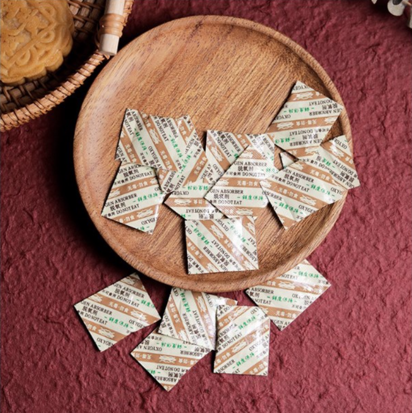 🔥100pcs oxygen absorber dehumidifier Dessicant Silica Gel for cookies mooncake