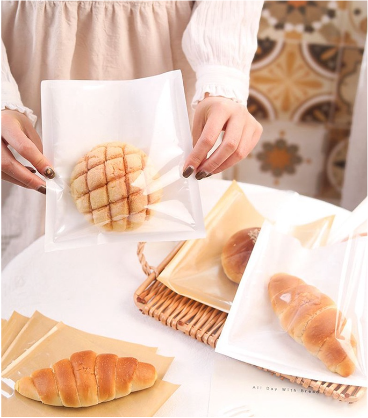 20pcs sandwich/ croissant / bun wrapper bag bakery pastry packaging bags bread toast bags