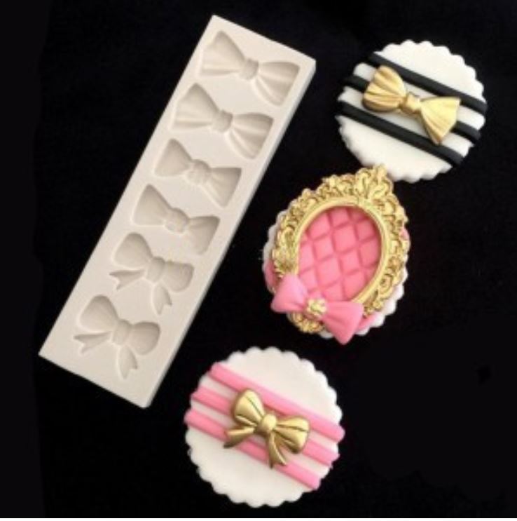 Ribbon mould Bow silicone mold for cake decorating