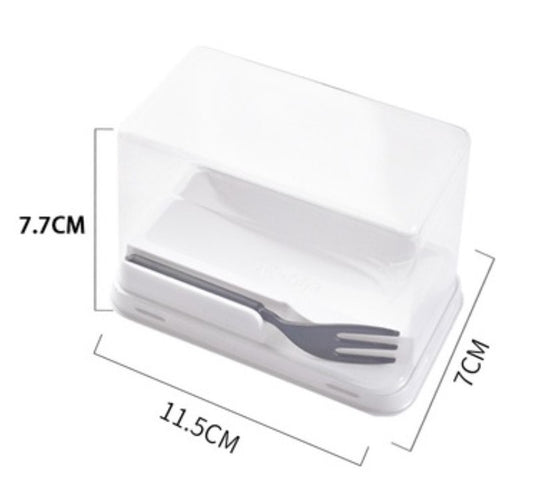 🔥 10pcs swiss roll slice log cake slices cake box semi-circle transparent tray