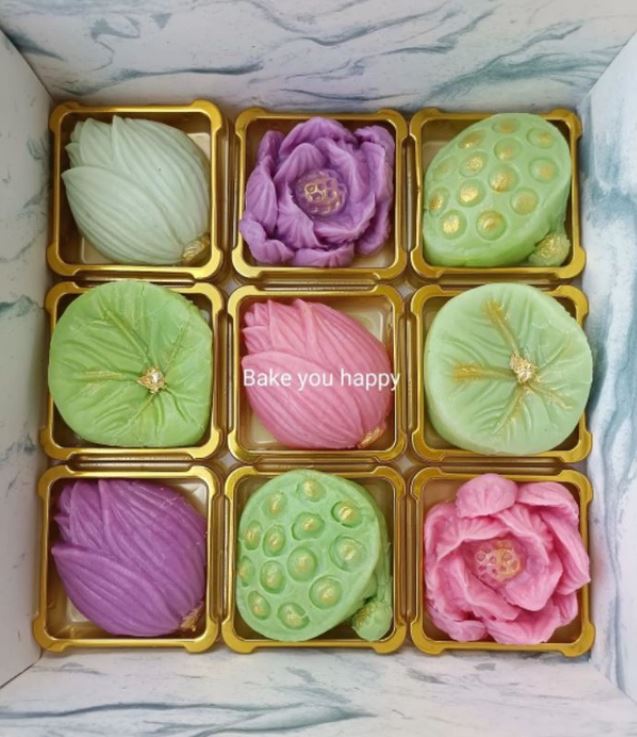 Lotus mould mooncake mould nature pond jelly cake moulds pod water lily 莲花荷花模 蛋糕 agar agar
