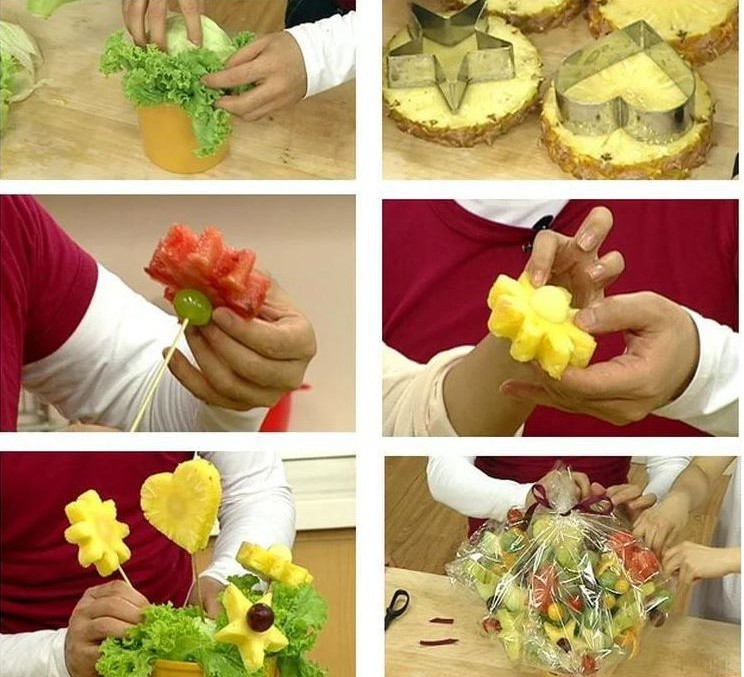 Set of 12 - heart cookie cutter Star round heart blossom shape stainless steel cookie tart cutter