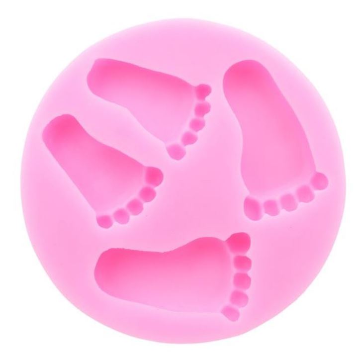Baby foot cake decorating silicone mould jelly chocolate mold