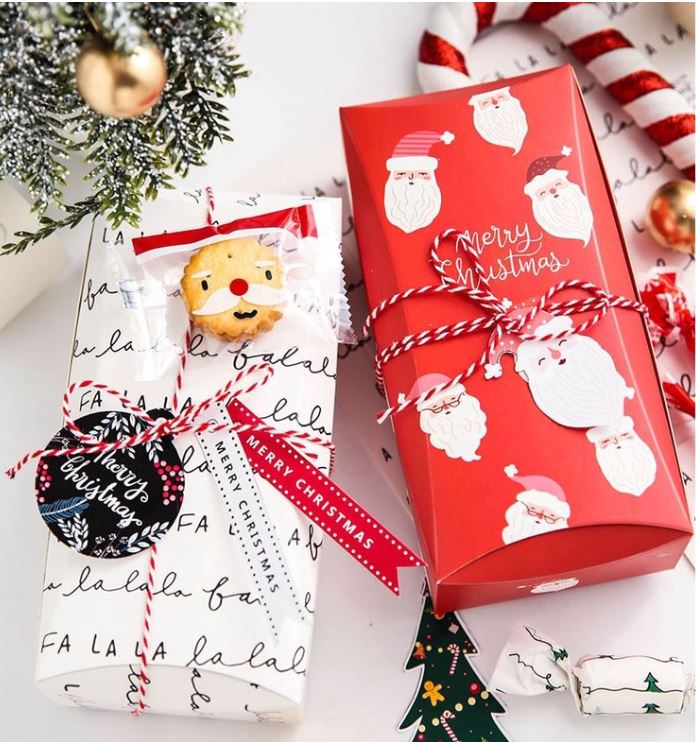 (22 metres) 2cm Xmas ribbon christmas ribbons green red gift box packaging bow