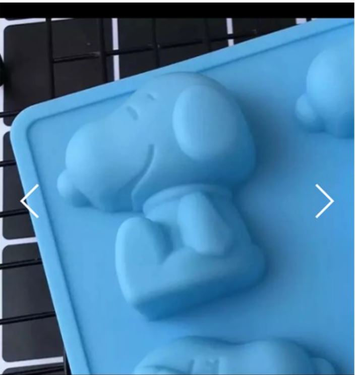 6 hole snoopy Silicon Mould Charlie Brown silicon mold