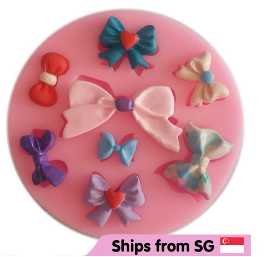 Ribbon bow tie silicone mould for fondant cake decorating silicon mold