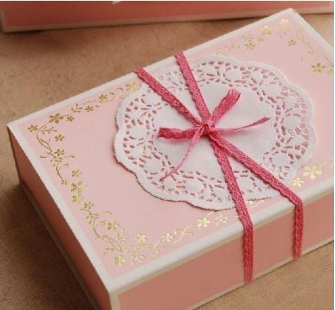 Gift packaging box - 50g / 80g Cake pastry tart pink mooncake boxes for mid autumn festival