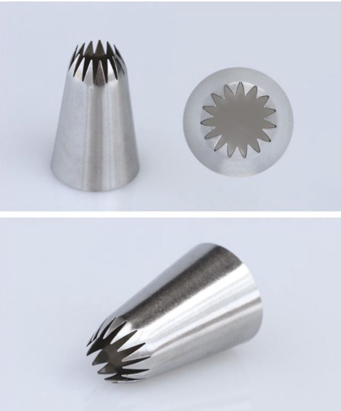 Jenny's butter cookie tip 6B 853 cake decorating swirl open star piping tip buttercream nozzle