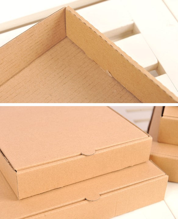 🔥10pcs Pizza box square packaging boxes courier box cardboard tart box corrugated packing box mailing box carton