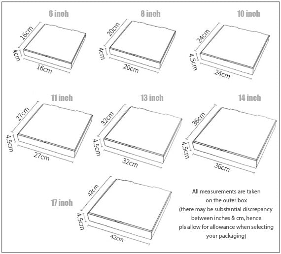 10pcs Pizza box square packaging boxes courier box cardboard tart box corrugated packing box mailing box carton