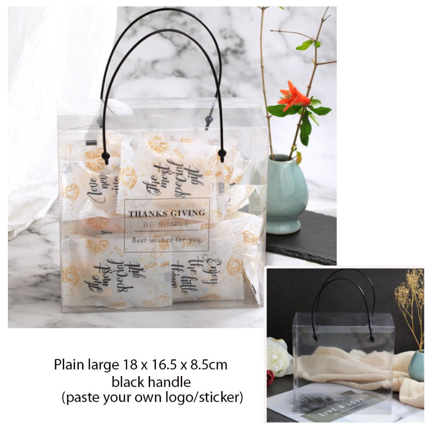 Carrier box packaging box CNY box transparent pineapple tart packaging box chinese new year gift box