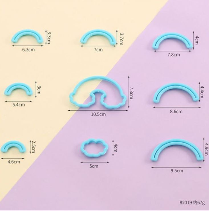 Rainbow cutter - fondant cake decorating cookie cutter arc shape round cutters