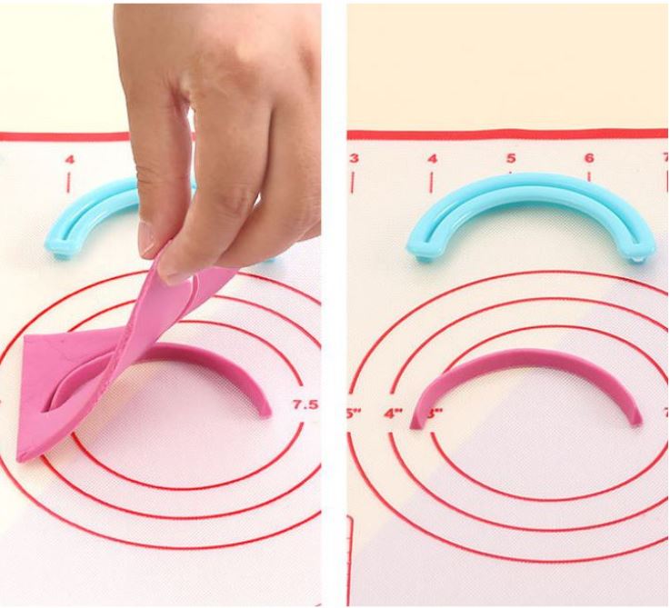 Rainbow cutter - fondant cake decorating cookie cutter arc shape round cutters