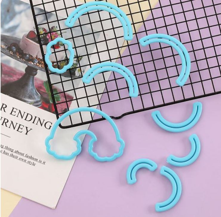 Rainbow cutter - fondant cake decorating cookie cutter arc shape round cutters