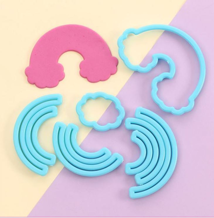 Rainbow cutter - fondant cake decorating cookie cutter arc shape round cutters