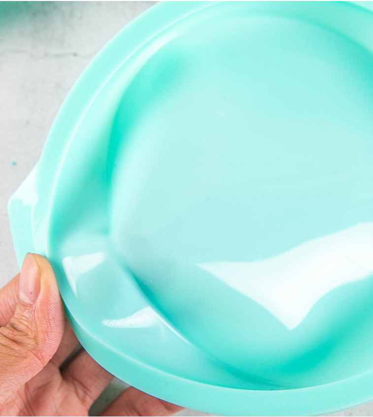 Shallow cake pan silicone baking mould for rainbow cake