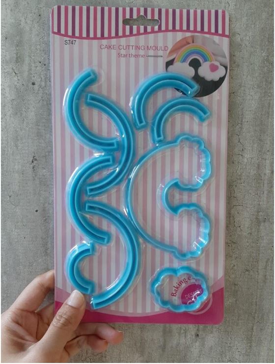 Rainbow cutter - fondant cake decorating cookie cutter arc shape round cutters