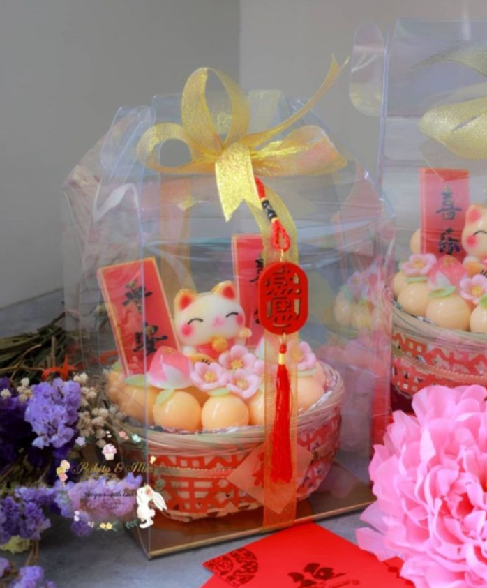 1 roll (22m)- Gold silver ribbon organza gift box ribbon cake box ribbon