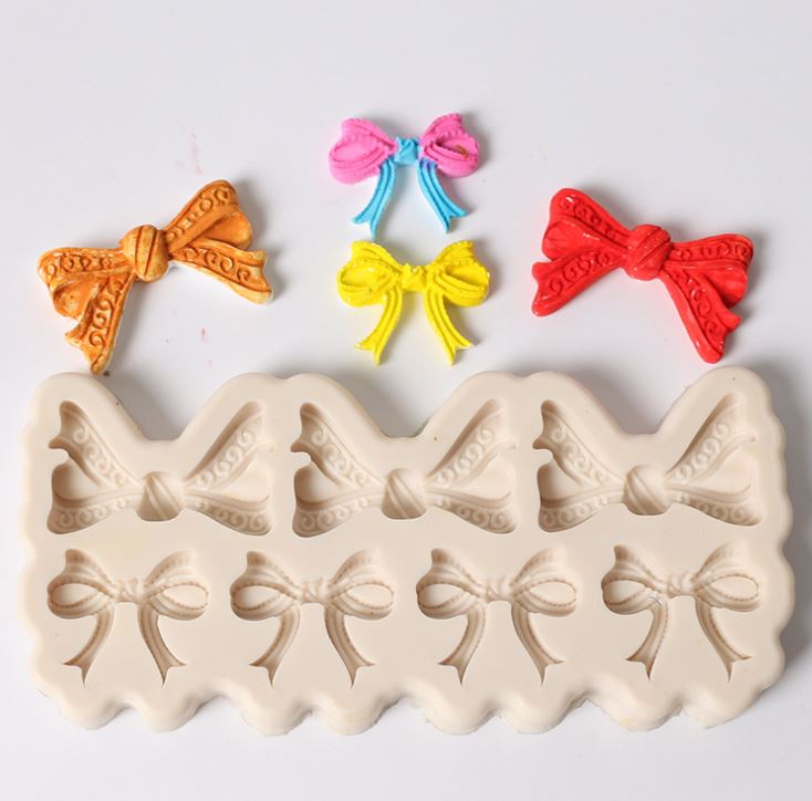 Ribbon & bows silicone mould cake decorating silicon mold